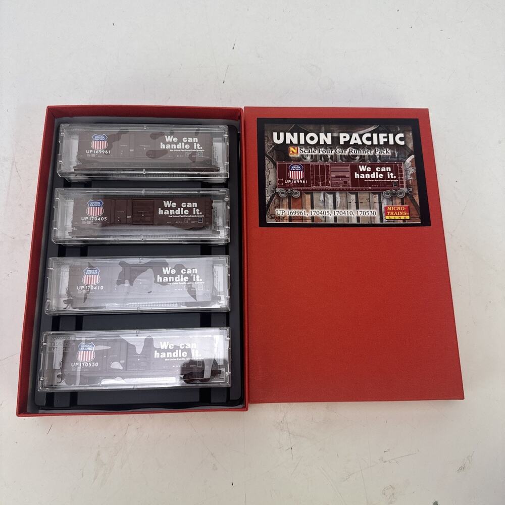 Micro-Trains Line N Scale Union Pacific 4-Car Runner Pack